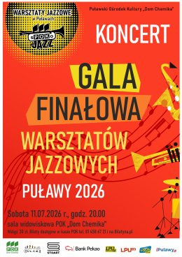 Puławy Wydarzenie Koncert Gala Finałowa Warsztatów Jazzowych sPOKo Jazz Puławy 2026